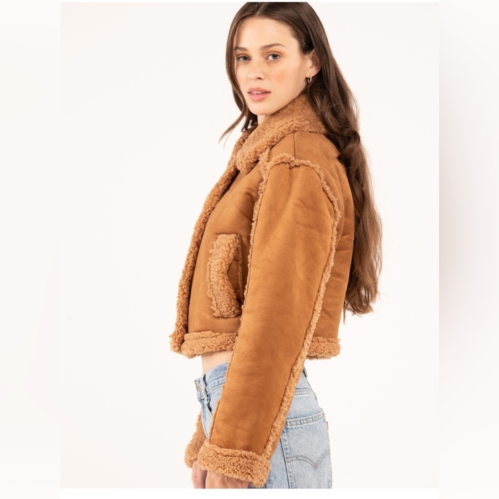 Stoosh Women's Brown Teddy Jacket